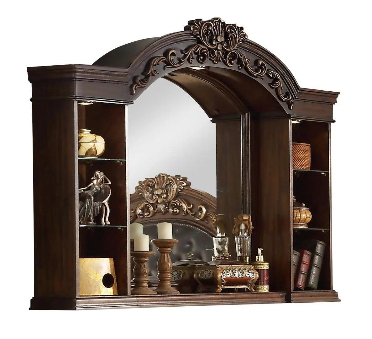 Aspen 6Pc Traditional Bedroom Set In Cherry Finish | Cosmos | Home Elegance USA