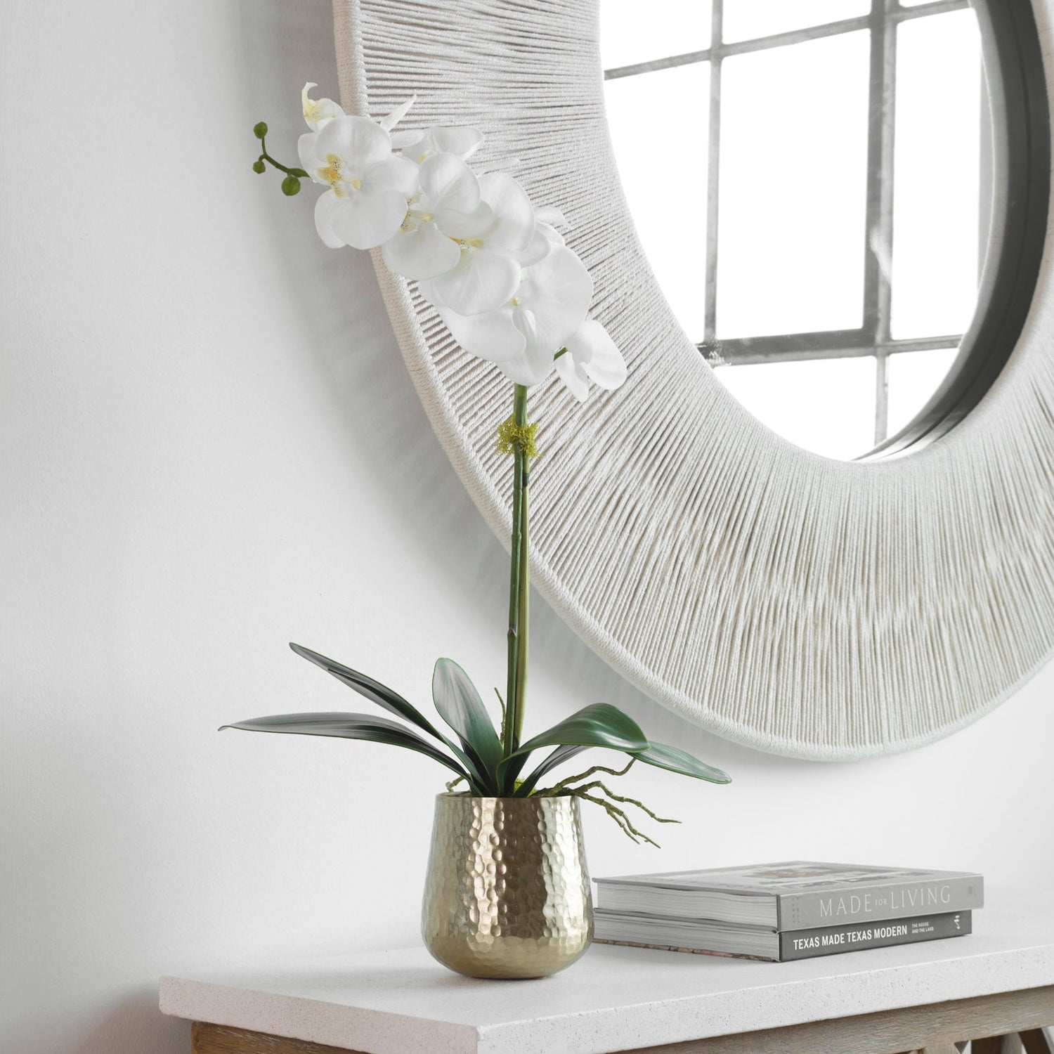 Cami Orchid With Brass Pot | Uttermost | Home Elegance USA