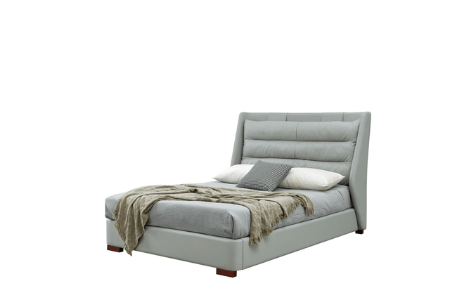 Esf Furniture - Lego Twin Size Bed W/Storage In Light Grey - Legots
