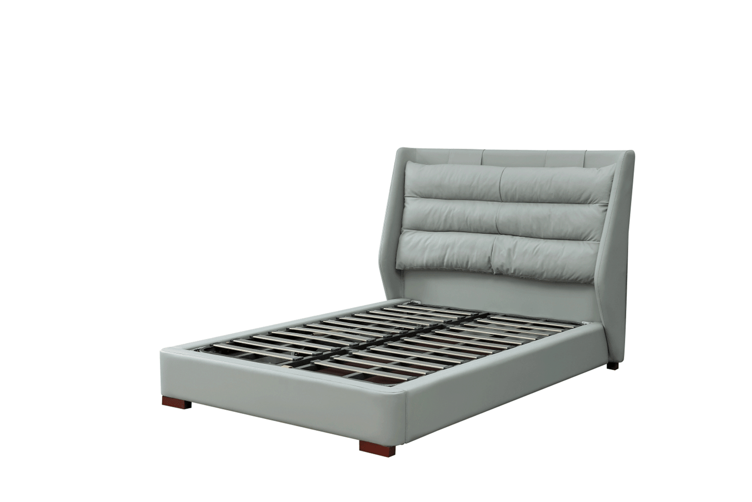 Esf Furniture - Lego Twin Size Bed W/Storage In Light Grey - Legots