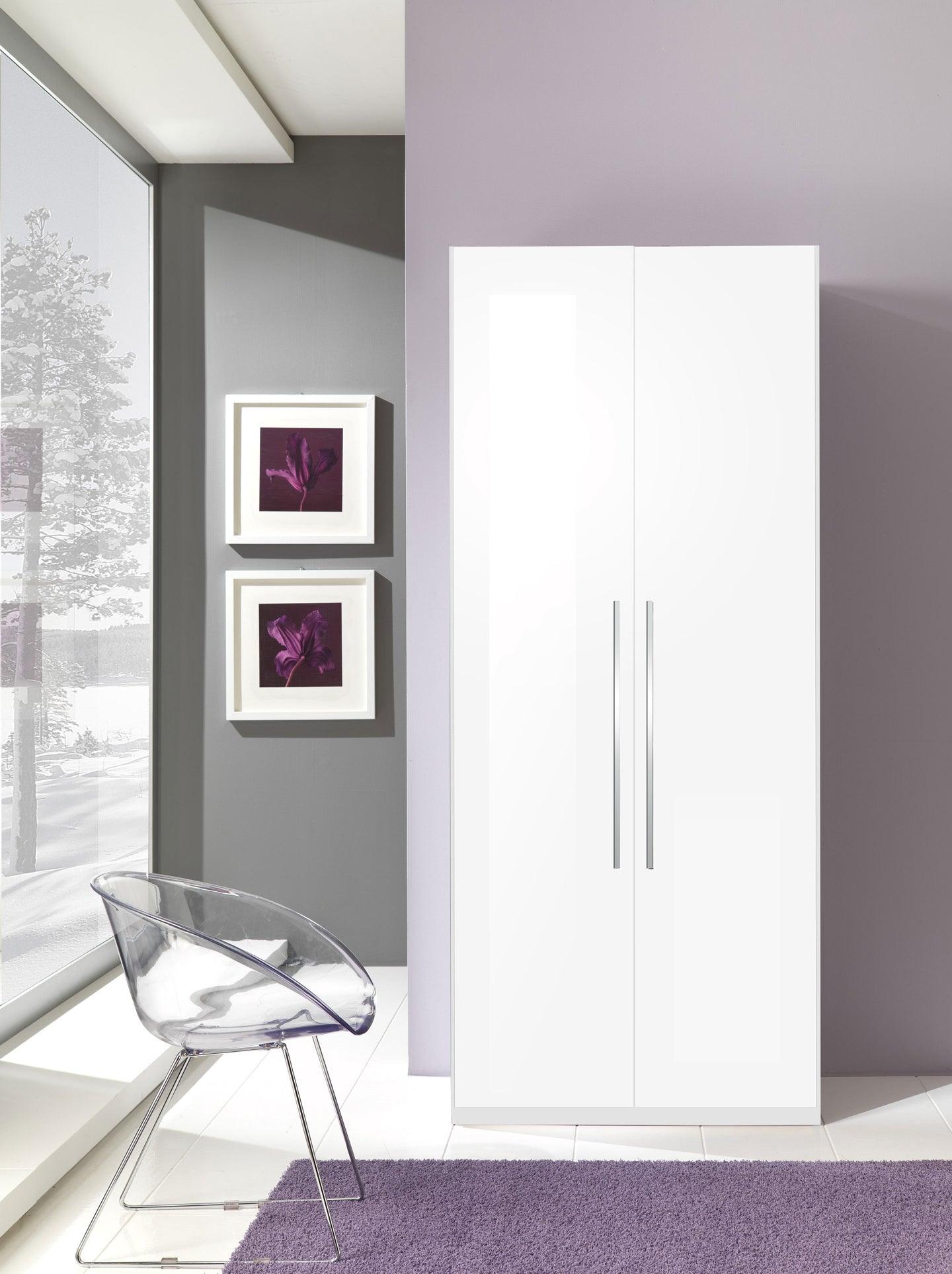 Esf Furniture - Panarea 6 Piece Queen Bedroom Set In White W/ Momo Cases - Panareaqswhite-6Set