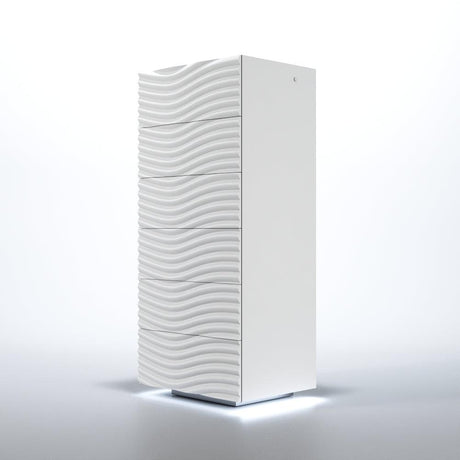 Esf Furniture - Franco Spain Wave Chest In White - Wavechestwhite