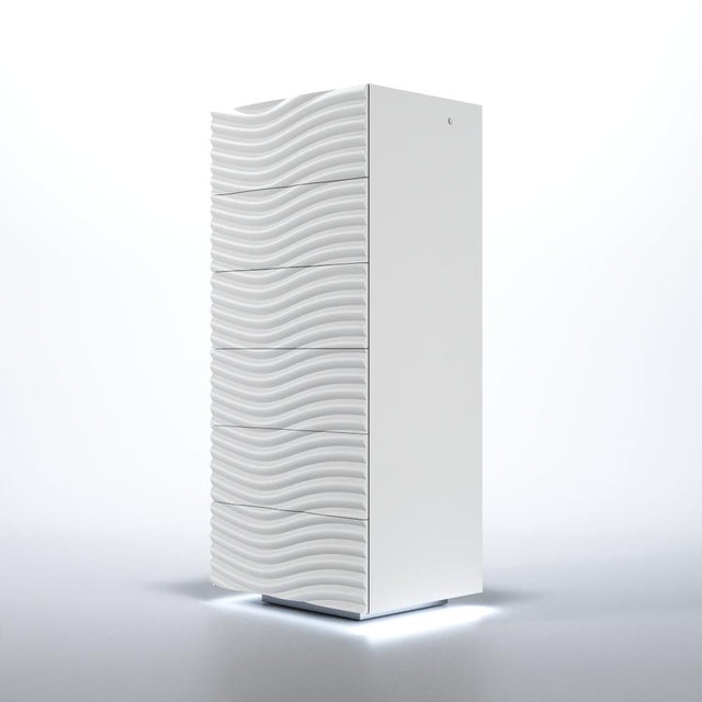 Esf Furniture - Franco Spain Wave Chest In White - Wavechestwhite