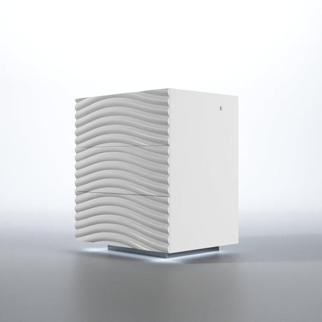 Esf Furniture - Franco Spain Wave 3 Drawers Right Nightstand In White - Wavenswhiteright