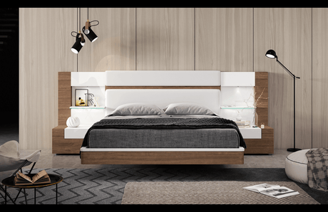 Esf Furniture - Mar King Bed In Natural - Marbedks