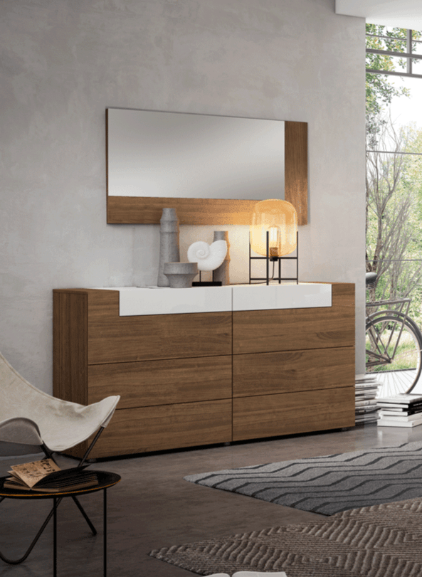 Esf Furniture - Mar Double Dresser In Natural - Mardoubledresser