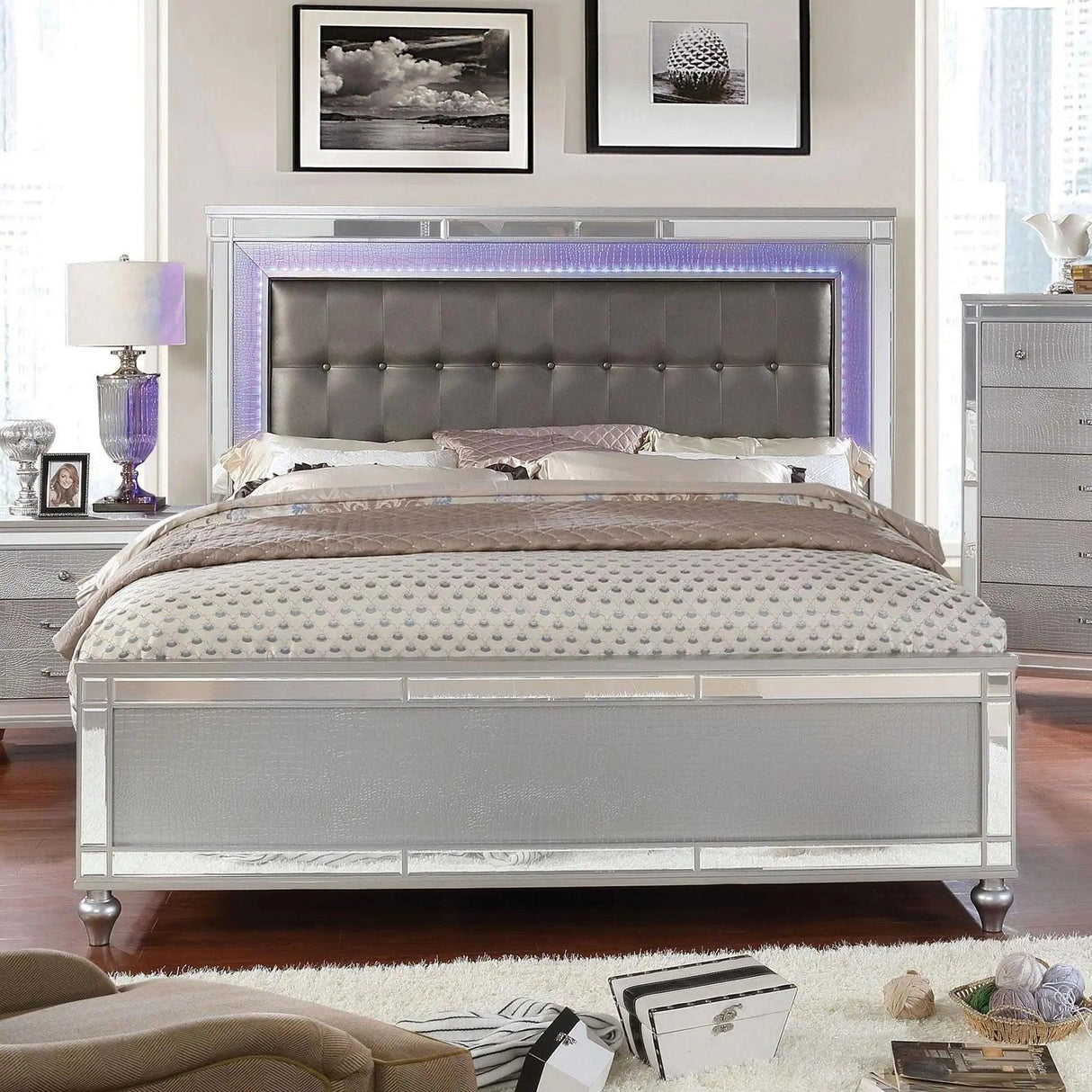 Brachium Contemporary Bedroom set by Furniture of America | Home Elegance USA
