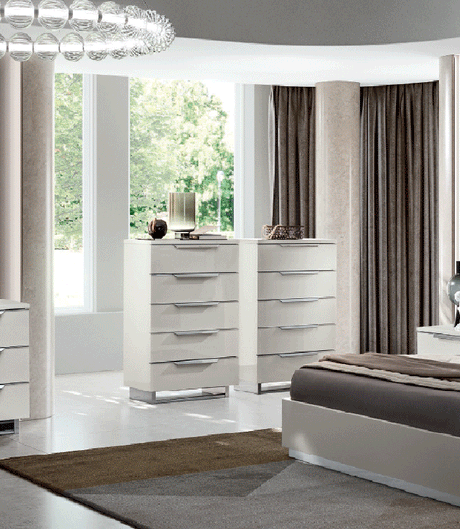 Esf Furniture - Kimera Chest In White Glossy - Kimerachest
