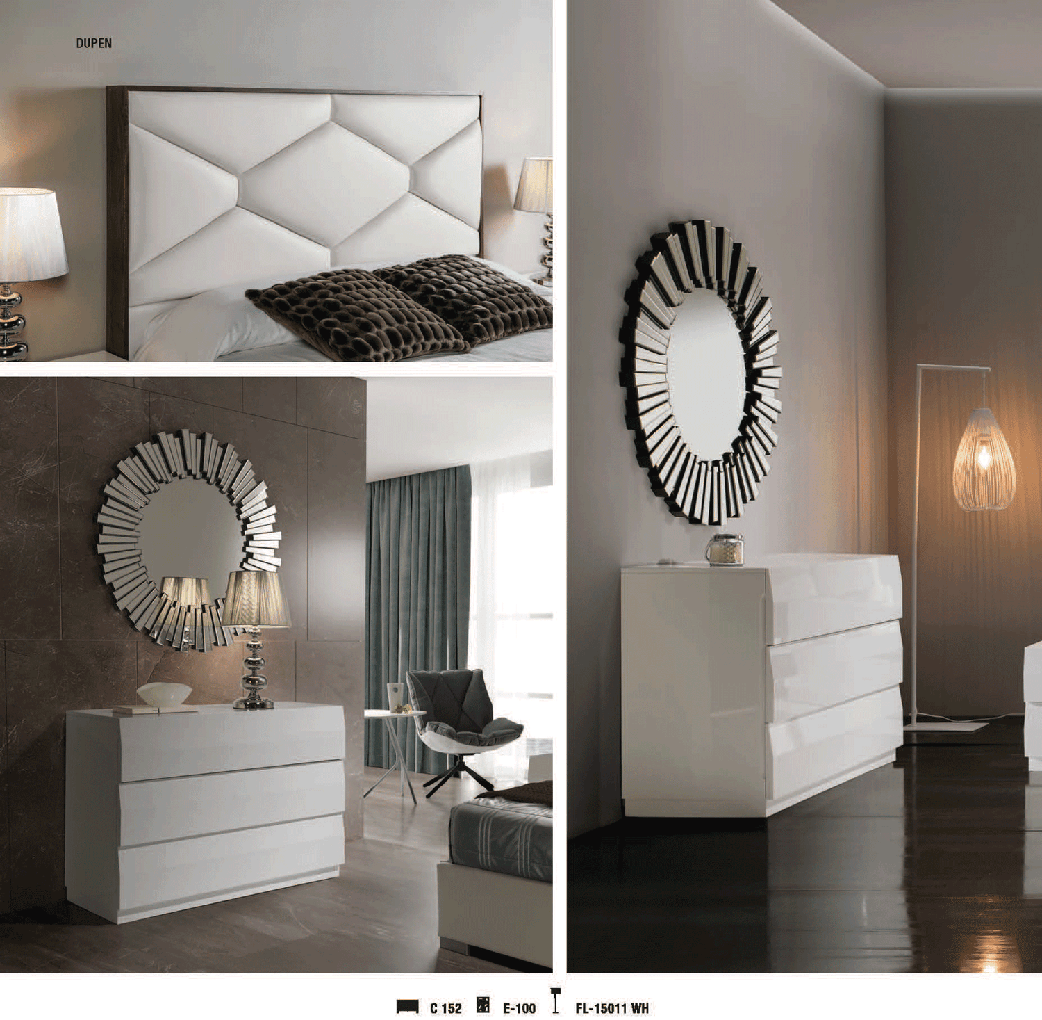 Esf Furniture - Martina 5 Piece Queen Storage Bedroom Set In White - Martinabedqswhite-5Set