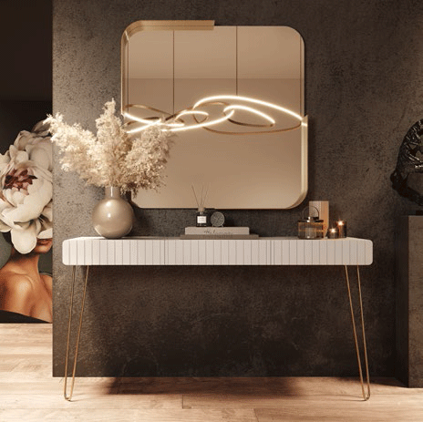 Esf Furniture - Mx38 Console Table 120 With 3 Drawers - Mx3842301