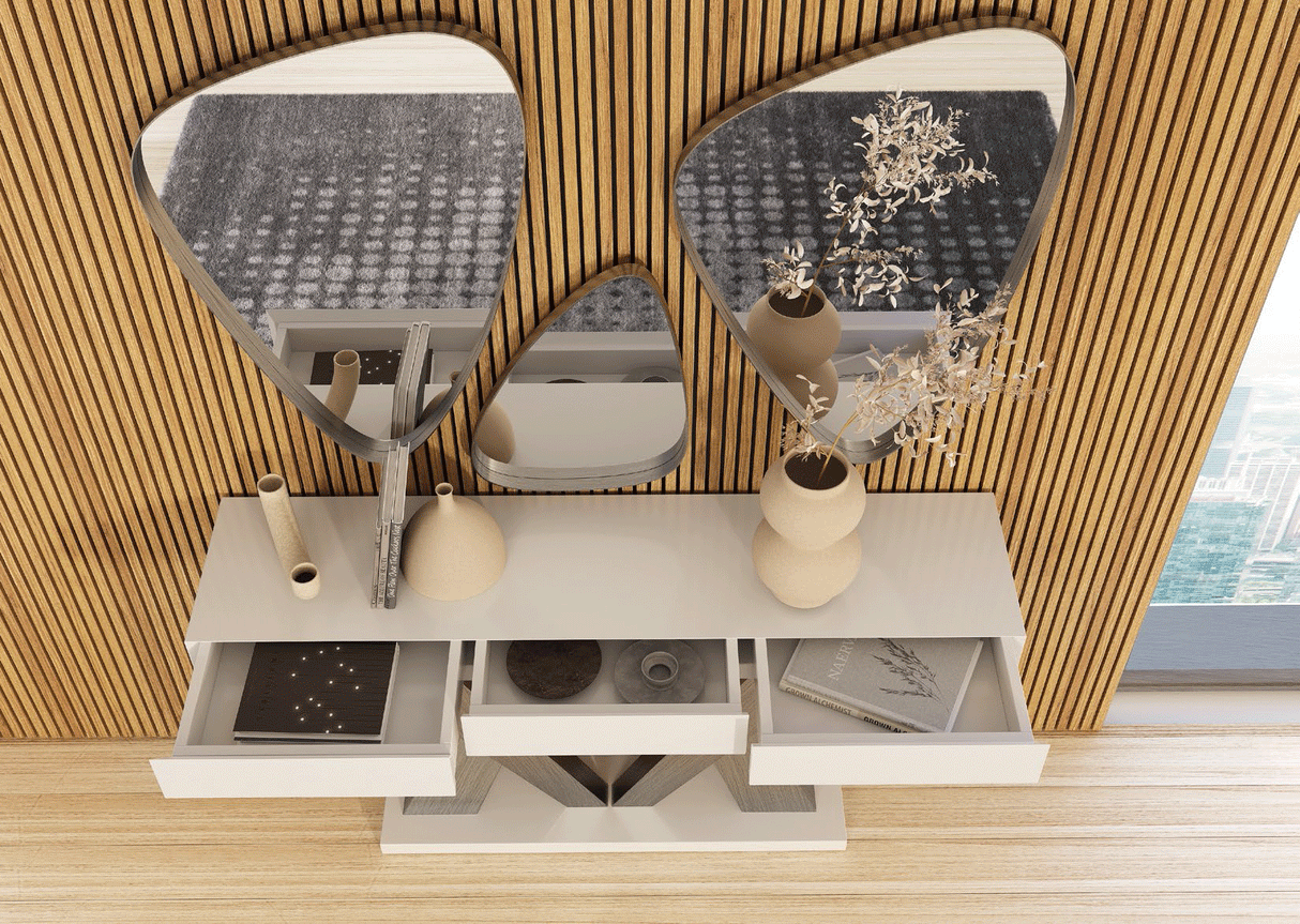 Esf Furniture - Set Of 3 Mirrors - Mx21035