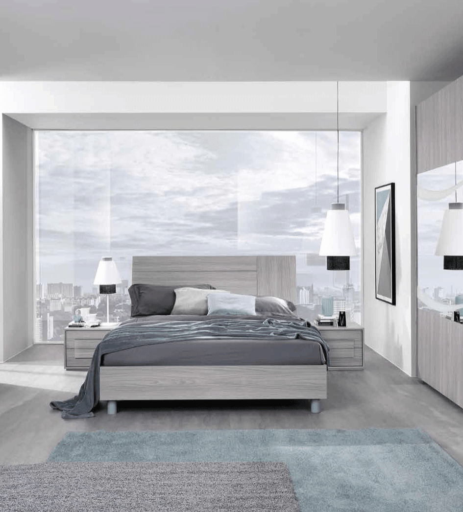 Linosa 3 Piece King Bedroom Set In Grey Reina - Linosaks-3Set | ESF ...