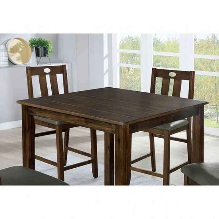 Brinley 5 - Piece Square Counter Height Dining Set by Furniture of America | Home Elegance USA