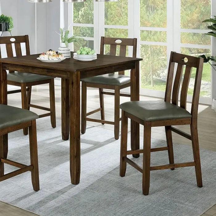 Brinley 5 - Piece Square Counter Height Dining Set by Furniture of America | Home Elegance USA