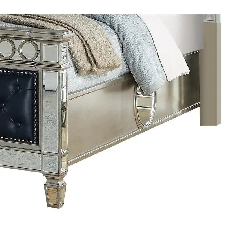 Brooklyn 6Pc Modern Bedroom Set In Silver Finish | Cosmos | Home Elegance USA