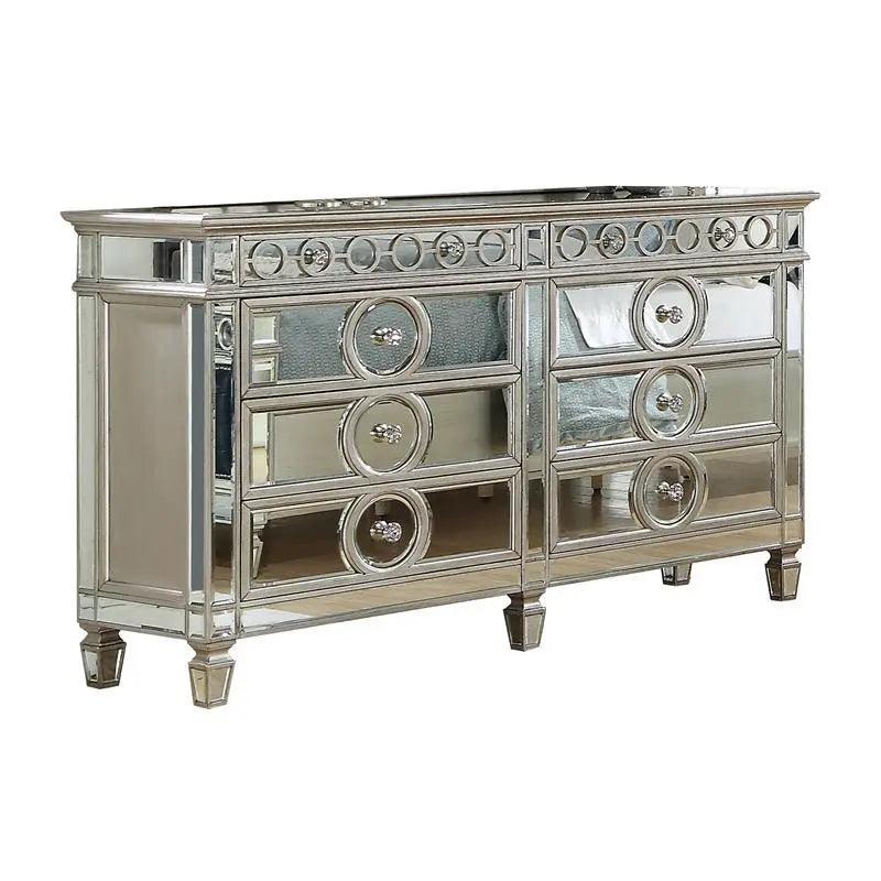 Brooklyn 6Pc Modern Bedroom Set In Silver Finish | Cosmos | Home Elegance USA