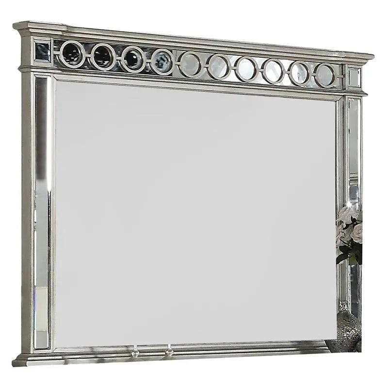 Brooklyn 6Pc Modern Bedroom Set In Silver Finish | Cosmos | Home Elegance USA
