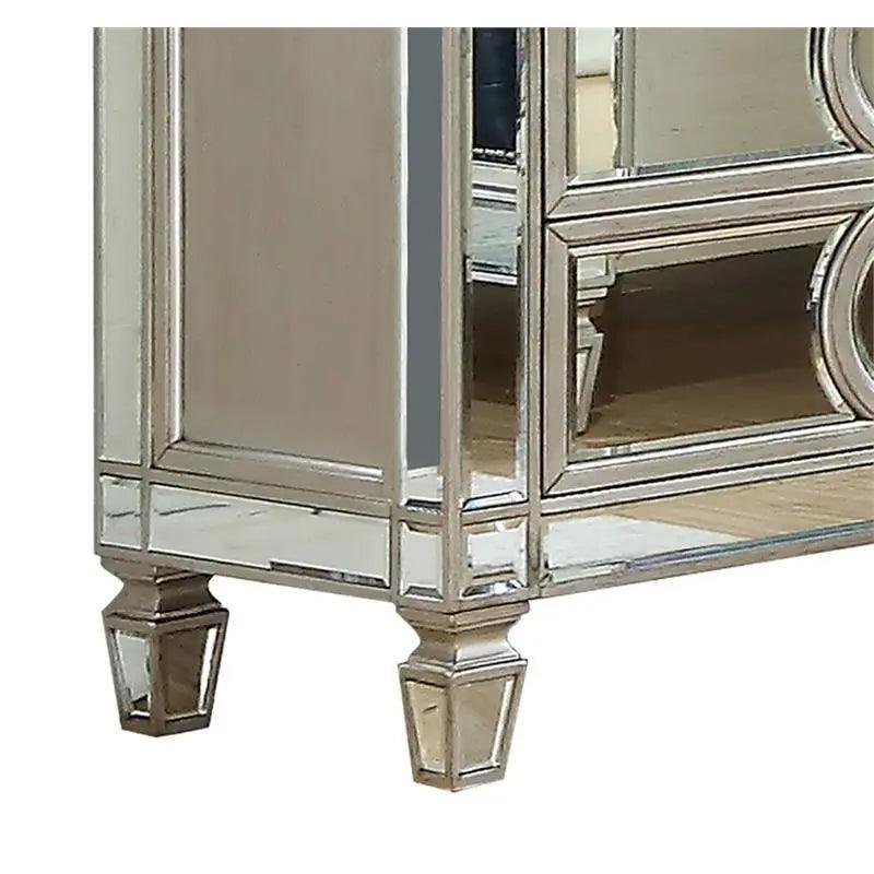 Brooklyn 6Pc Modern Bedroom Set In Silver Finish | Cosmos | Home Elegance USA