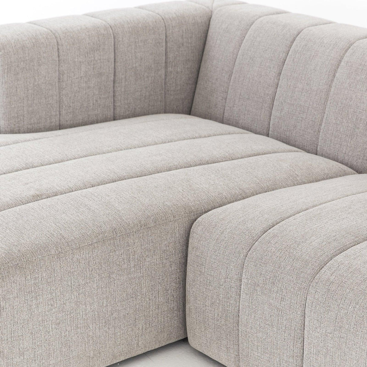 Four Hands Langham Channeled 3 Pc Sectional With Ottoman
