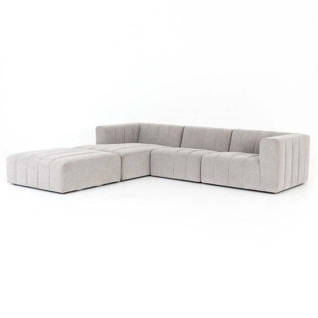 Four Hands Langham Channeled 3 Pc Sectional With Ottoman