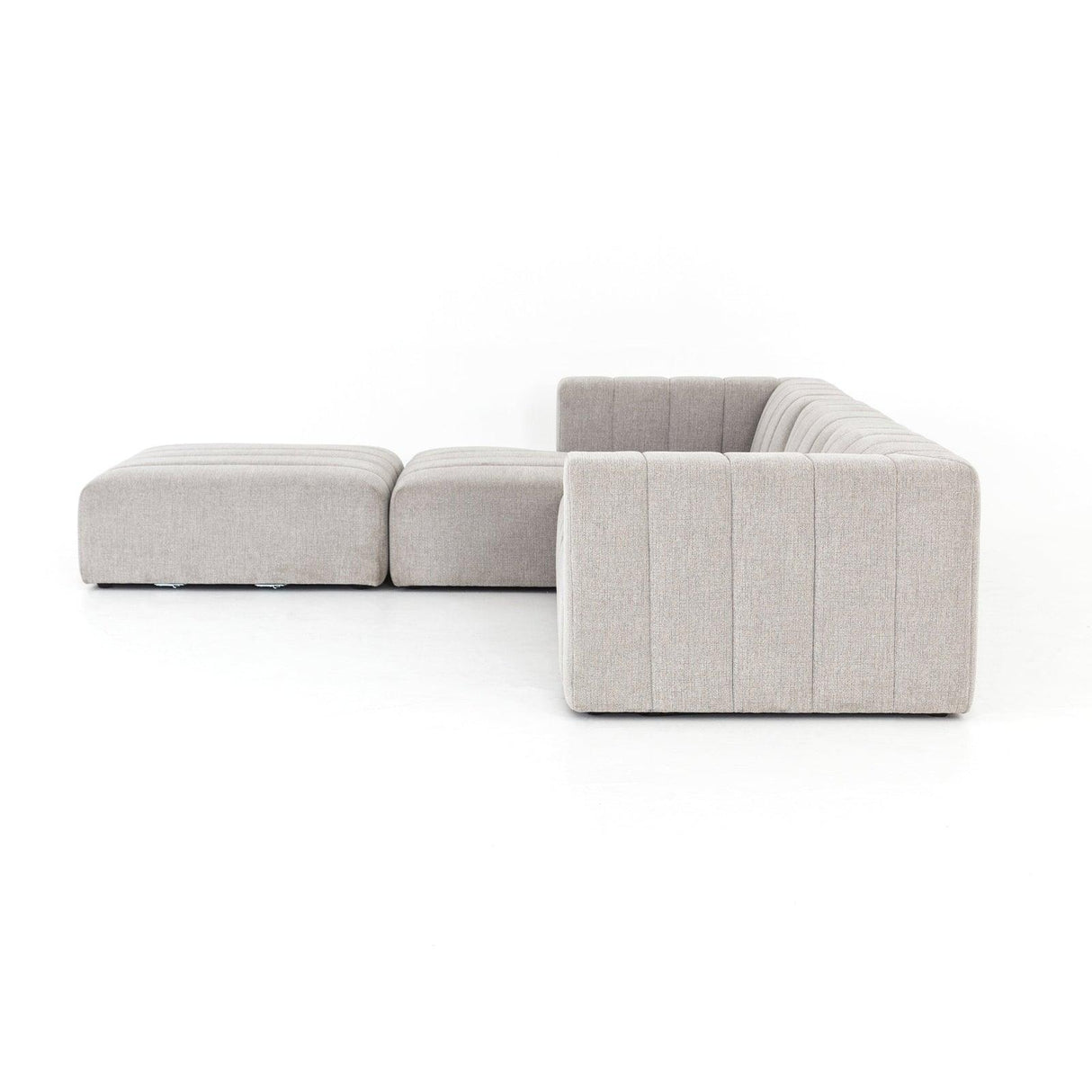 Four Hands Langham Channeled 3 Pc Sectional With Ottoman
