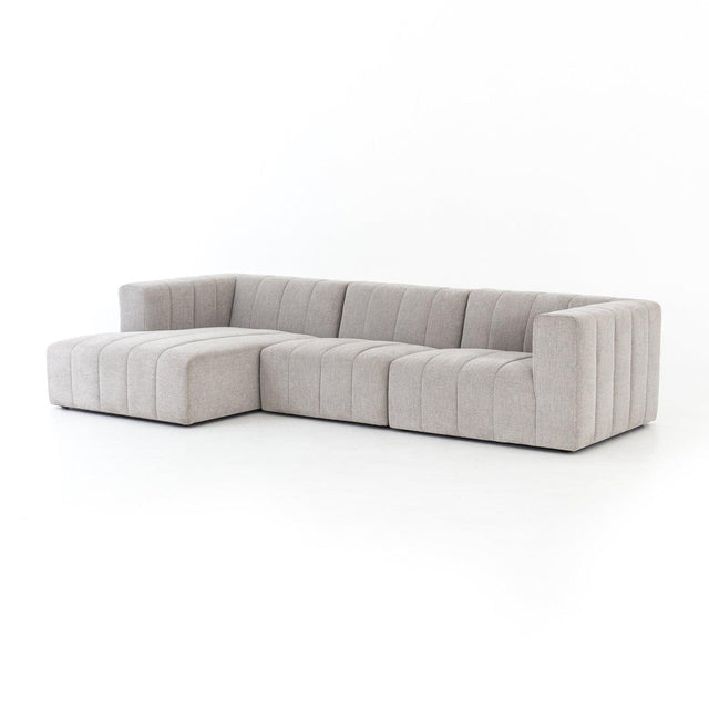 Four Hands Langham Channeled 3 Pc Sectional