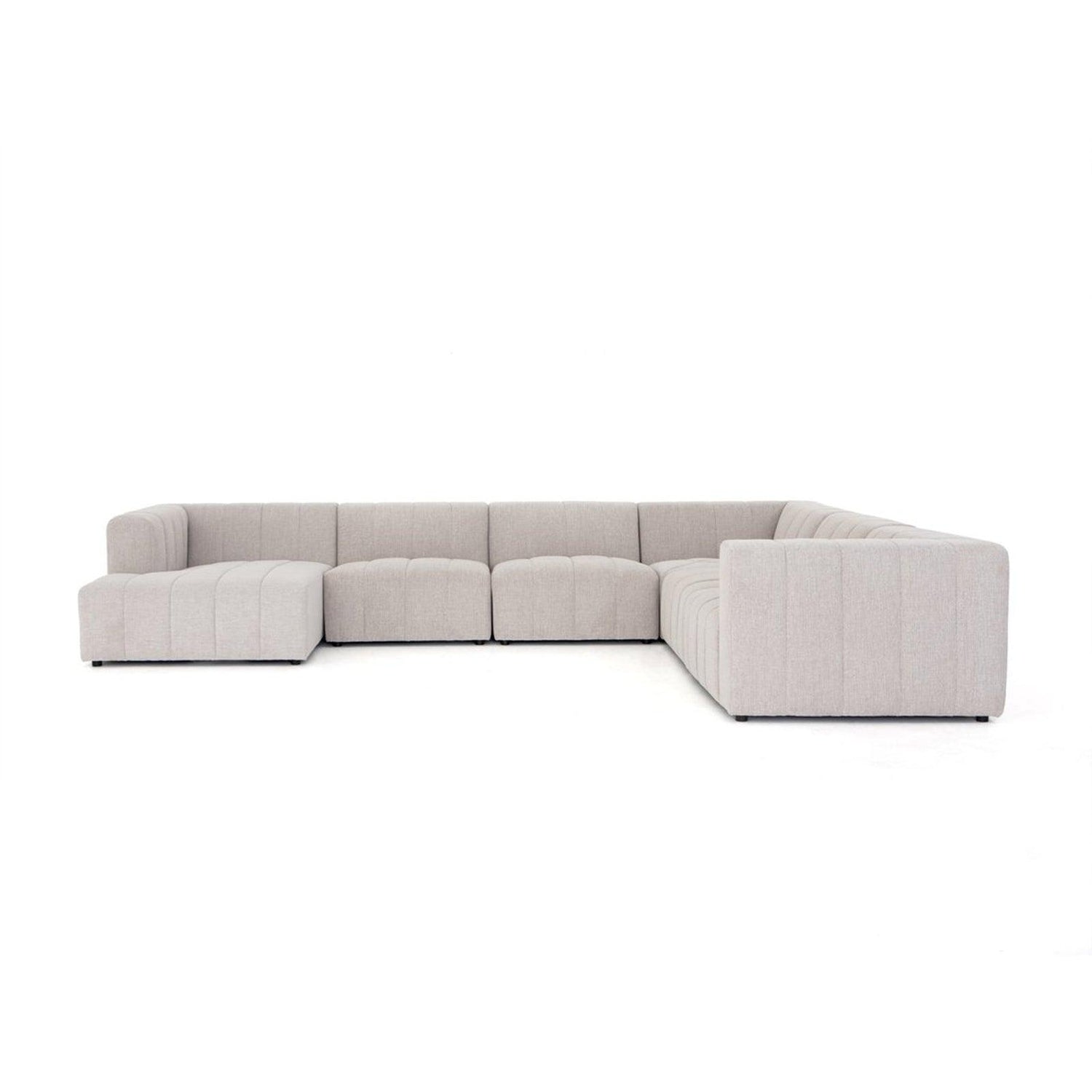 Four Hands Langham Channeled 6 Pc Sectional