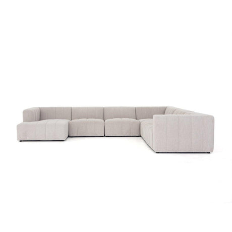 Four Hands Langham Channeled 6 Pc Sectional