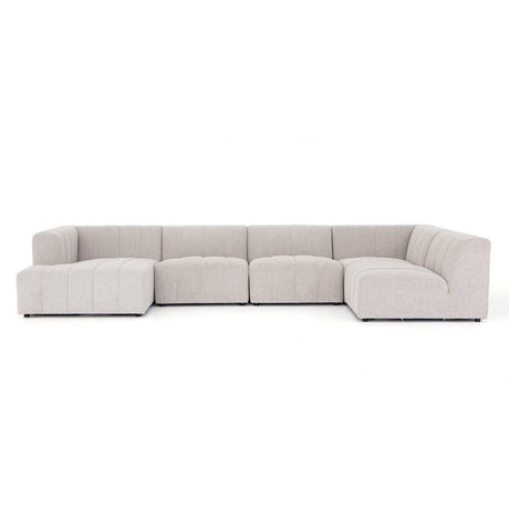 Four Hands Langham Channeled 5 Pc Sectional