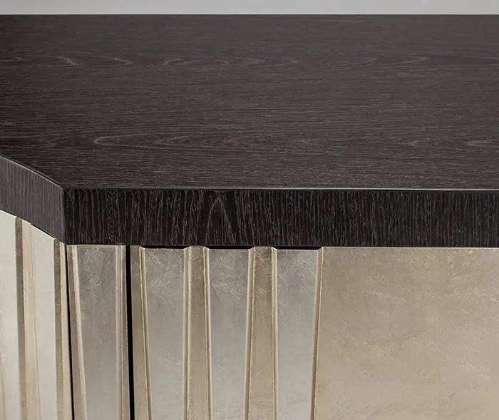 Charcoal Oak / Champagne Old Gold Buffet 4504-S with optional Wall Mirror by Artmax Artmax Furniture
