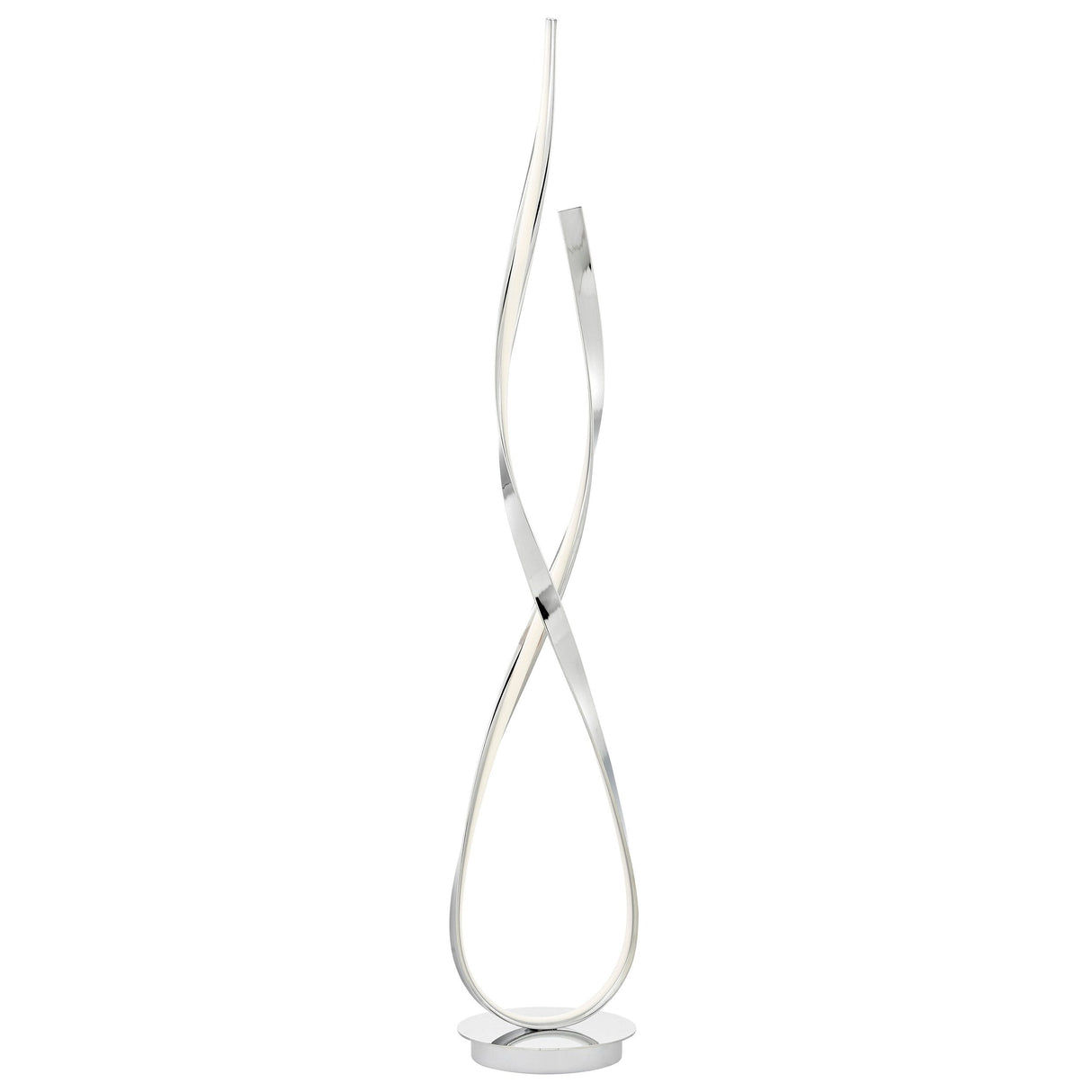Chrome Vienna LED 55" Tall Floor Lamp // Dimmable - Home Elegance USA