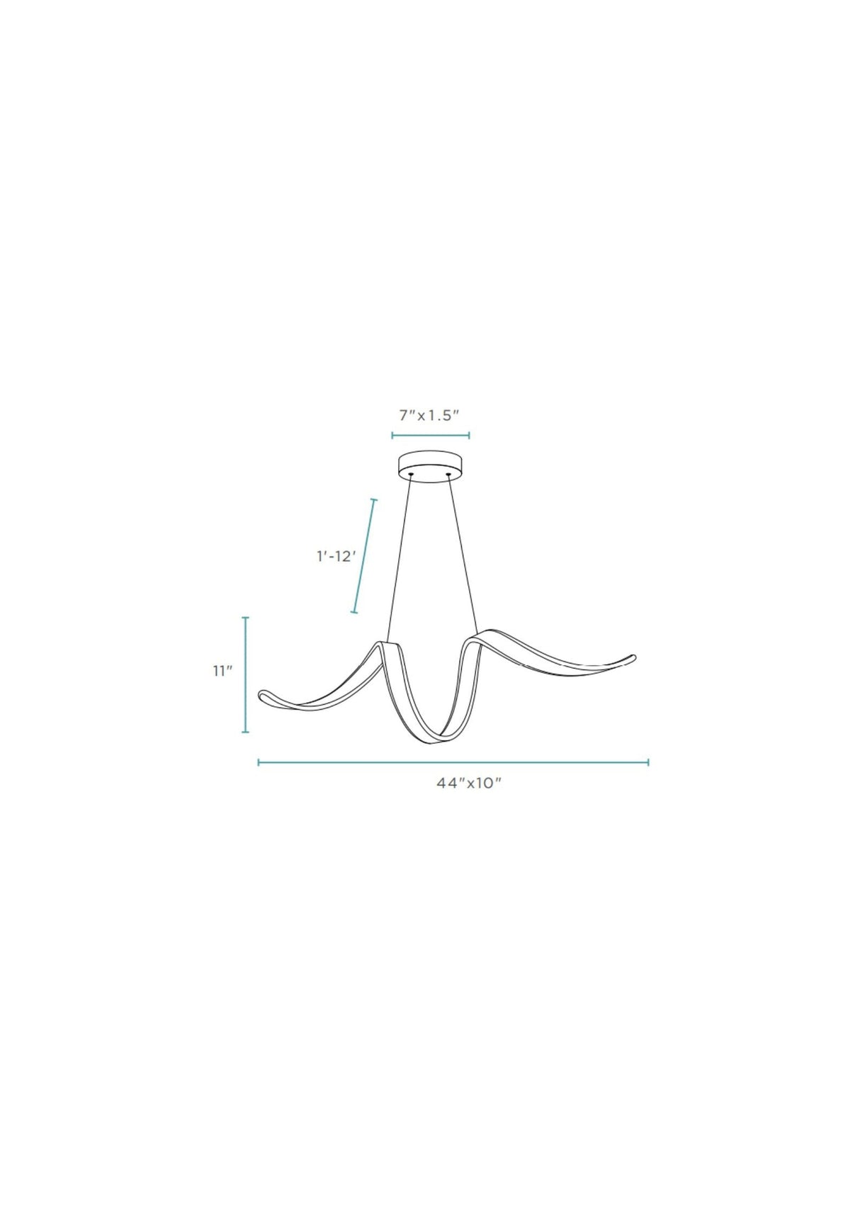 Copenhagen LED Chandelier // White - Home Elegance USA