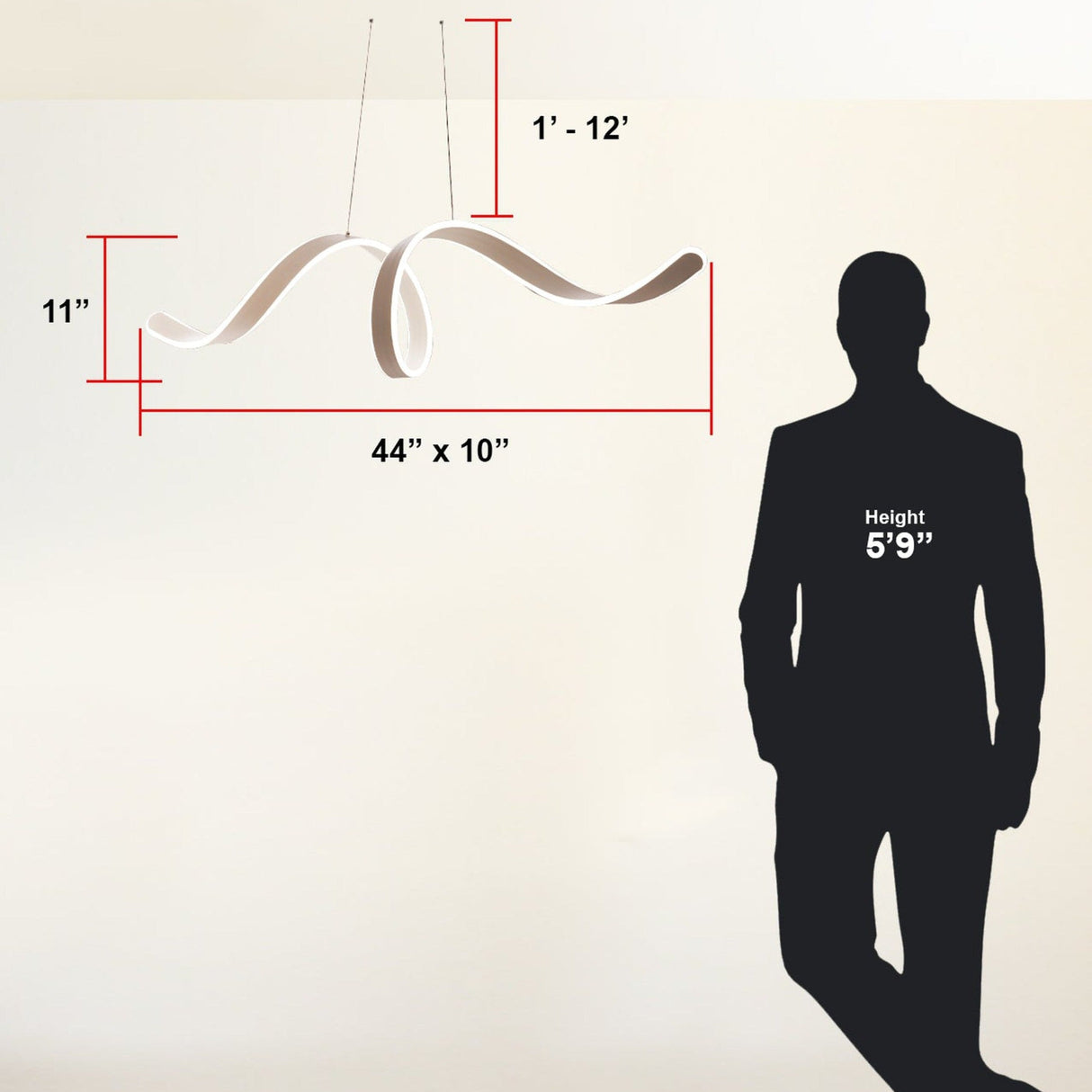 Copenhagen LED Chandelier // White - Home Elegance USA