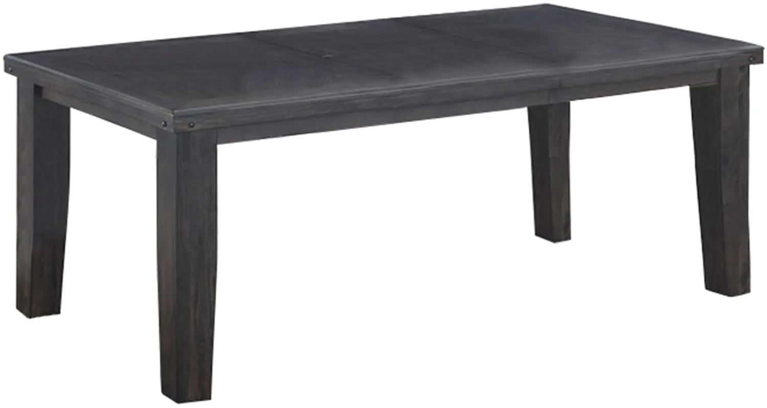 Bailey Transitional Style Dining Table In Gray Finish Wood | Cosmos | Home Elegance USA