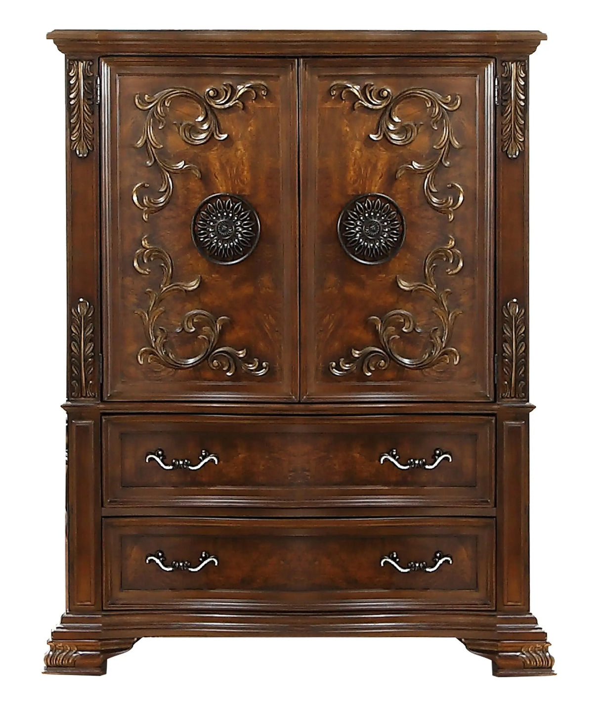Santa Monica Traditional Style Chest in Cherry finish Wood - Home Elegance USA