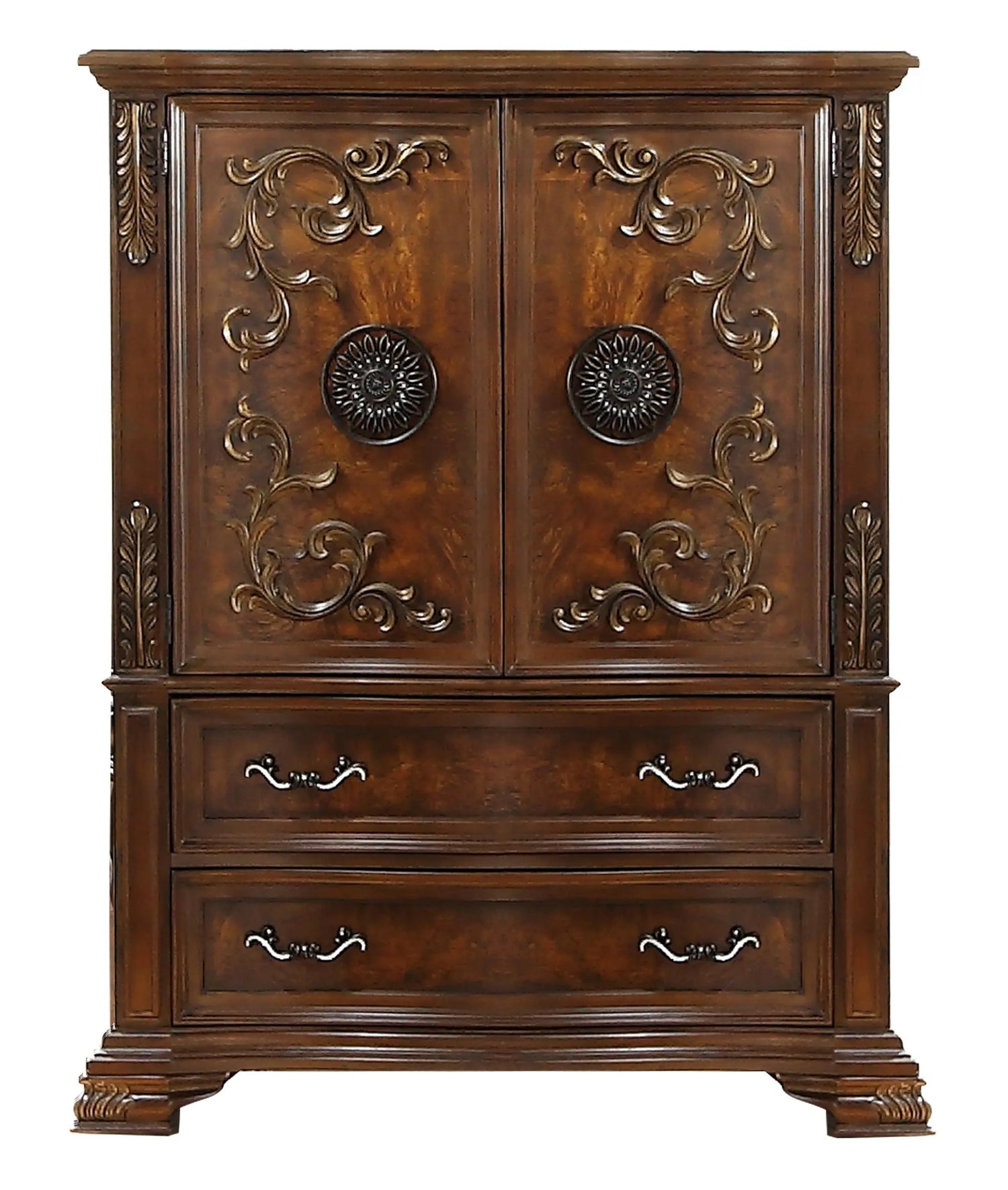 Santa Monica Traditional Style Chest in Cherry finish Wood - Home Elegance USA