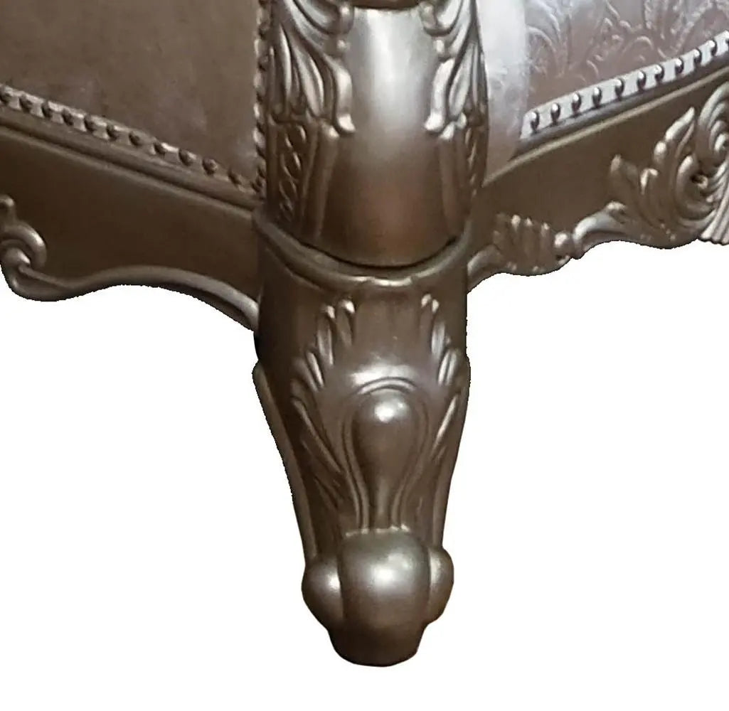 Emily Transitional Style Sofa in Champagne finish Wood - Home Elegance USA