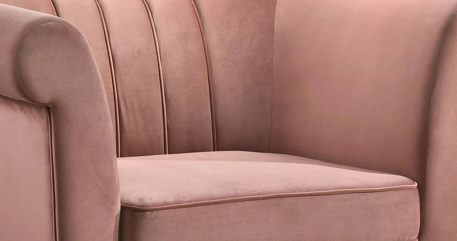 Lexington Transitional Style Coral Chair with Gold Finish - Home Elegance USA