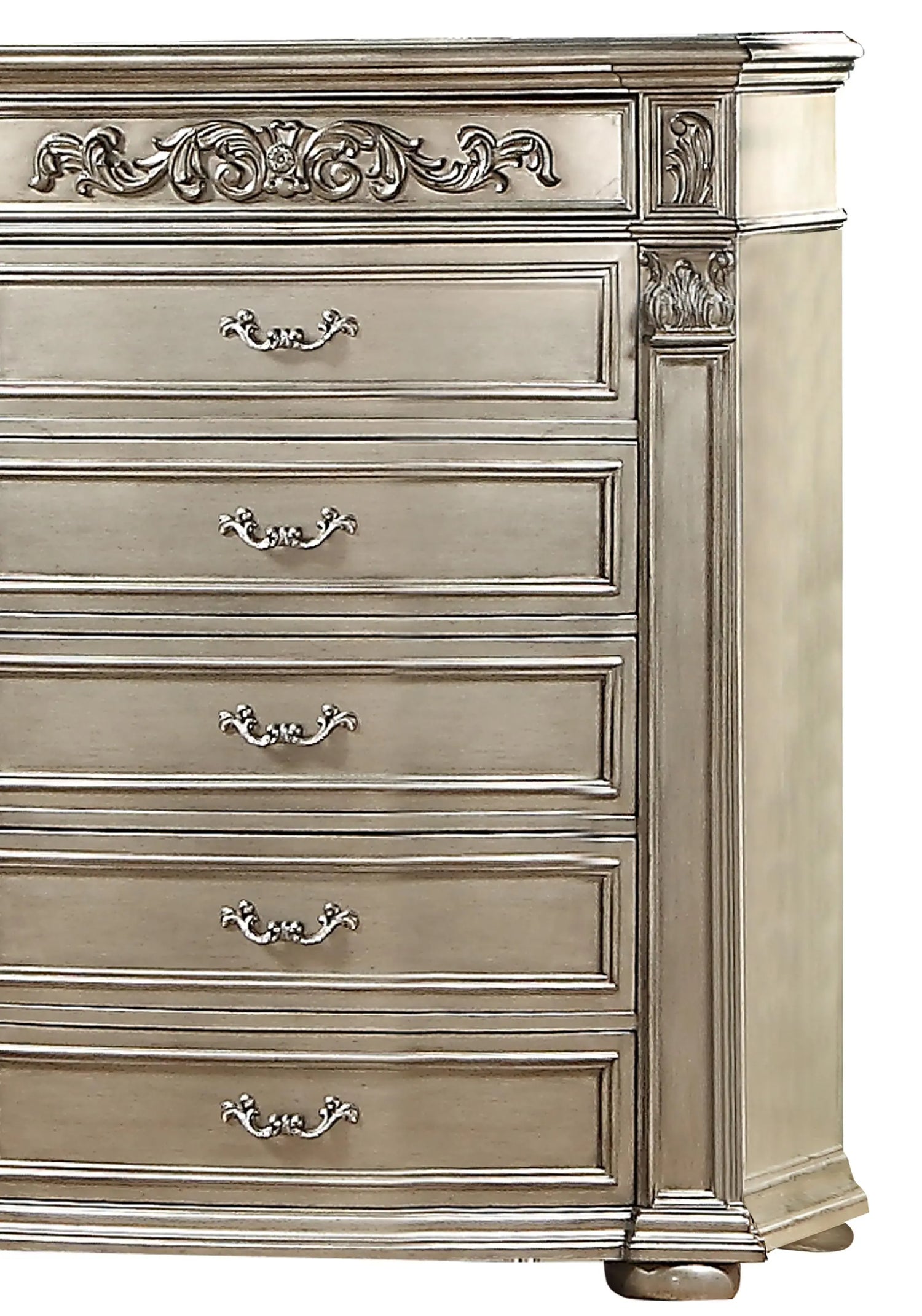 Platinum Traditional Style Chest in Gold finish Wood - Home Elegance USA