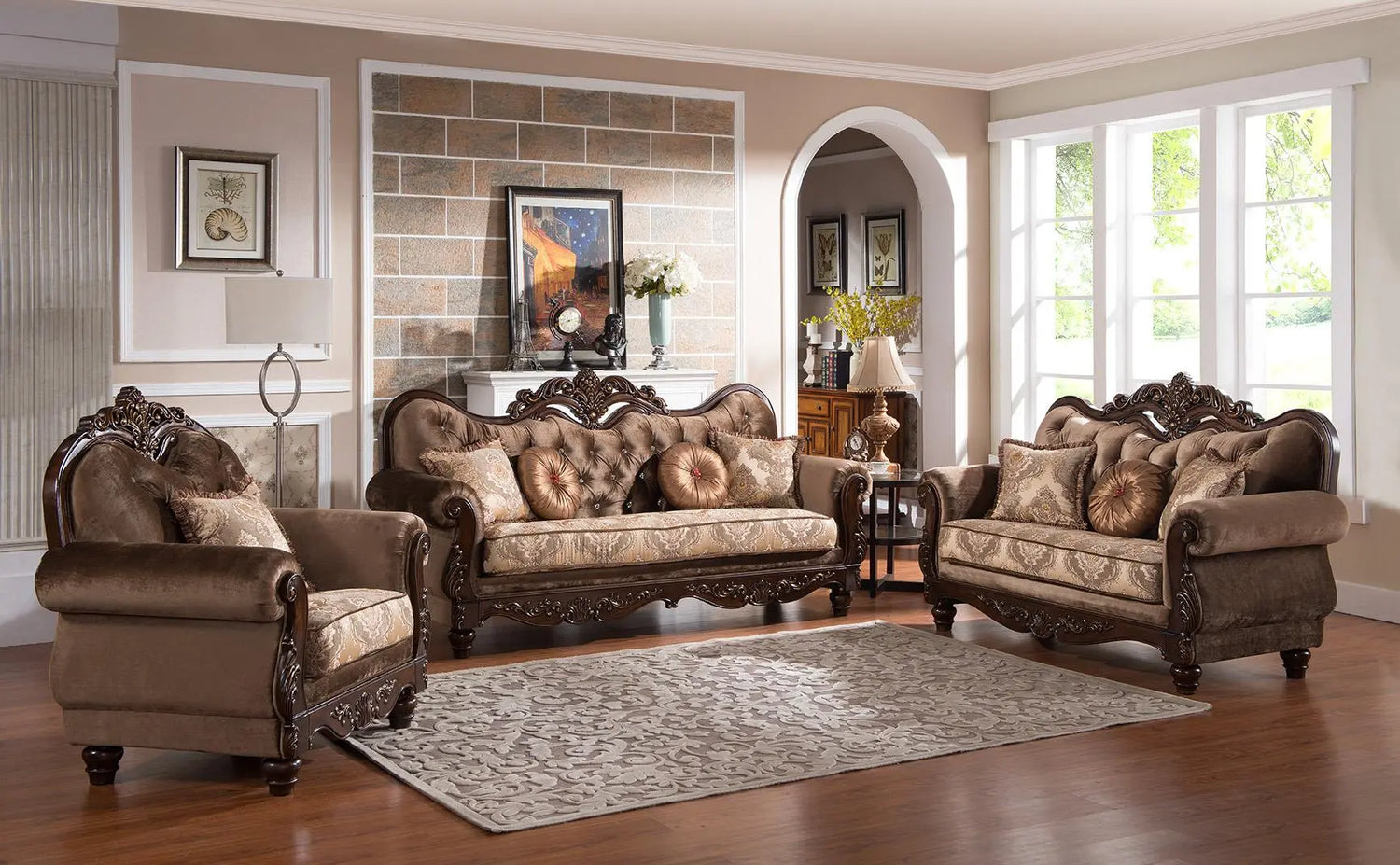 Zoya Traditional Style Chair in Cherry finish Wood - Home Elegance USA