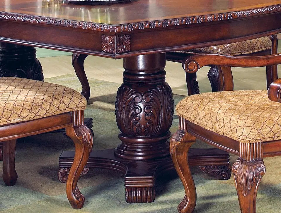 Veronica Cherry Traditional Style Dining Table in Cherry finish Wood - Home Elegance USA