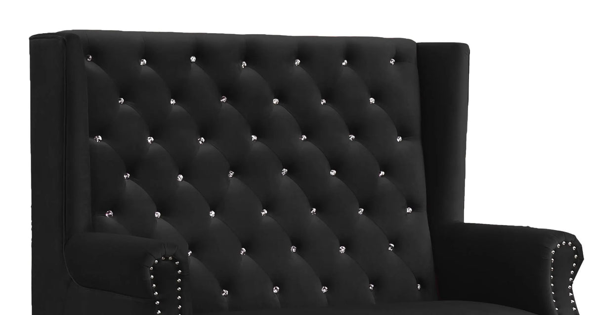 Lexi Transitional Style Black Accent Chair - Home Elegance USA