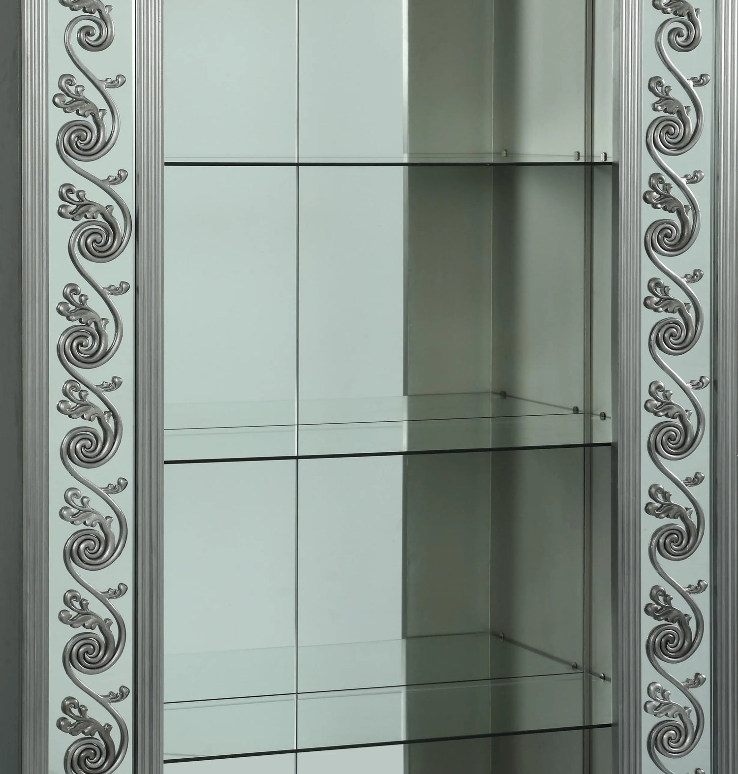 Eros Modern Style Cabinet with Metal Finish - Home Elegance USA