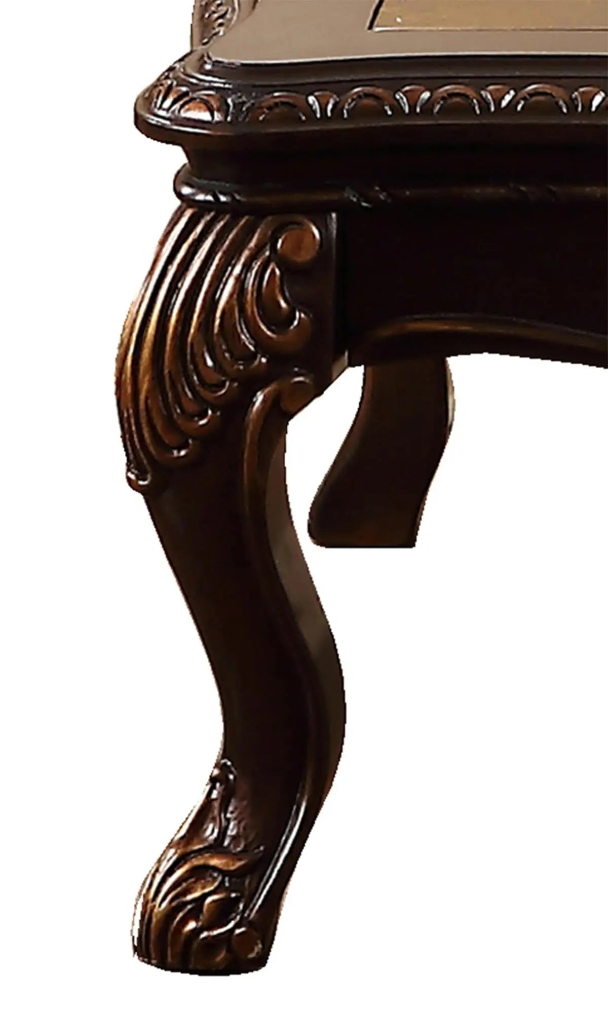 Alexa Traditional Style Coffee Table In Cherry Finish Wood | Cosmos | Home Elegance USA
