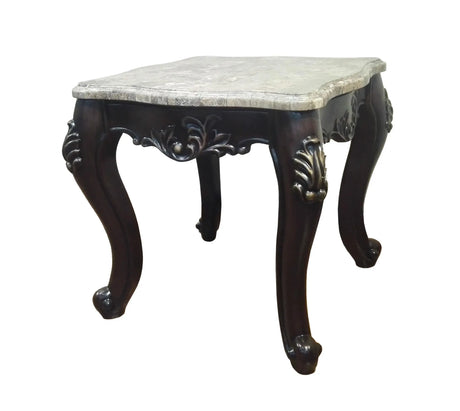 Aroma Traditional Style End Table In Cherry Finish Wood | Cosmos | Home Elegance USA