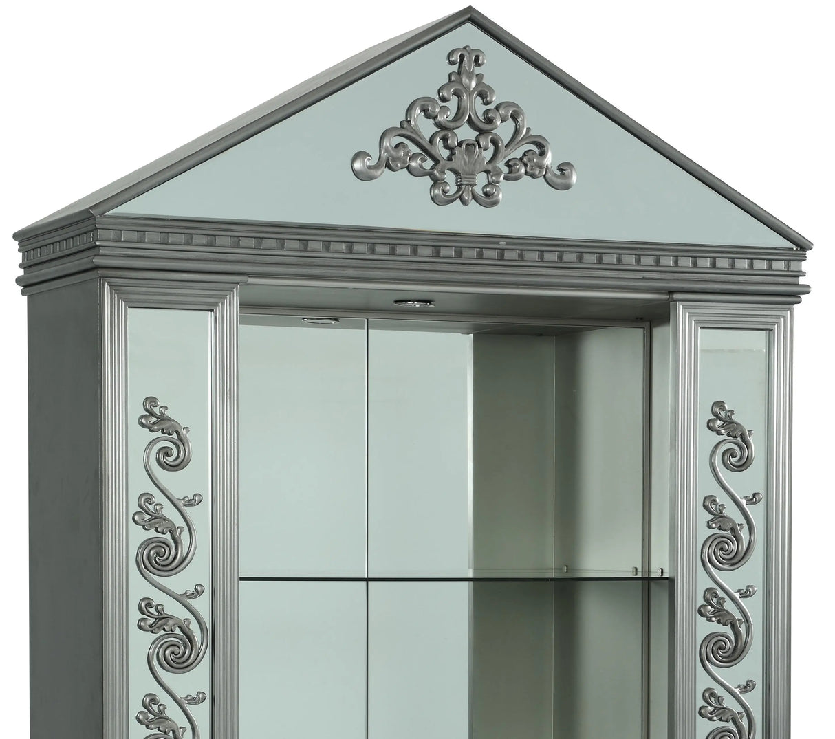 Eros Modern Style Cabinet with Metal Finish - Home Elegance USA