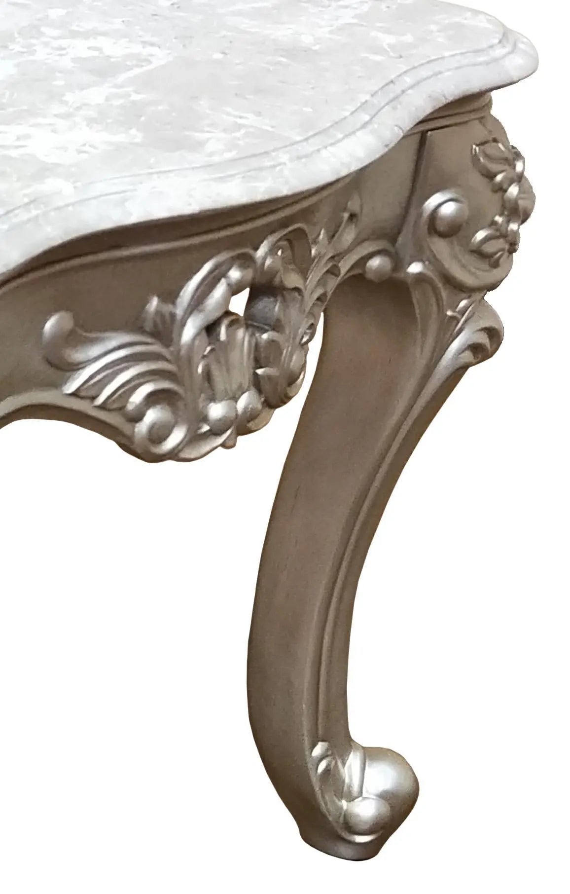 Ariel Transitional Style End Table In Silver Finish Wood | Cosmos | Home Elegance USA