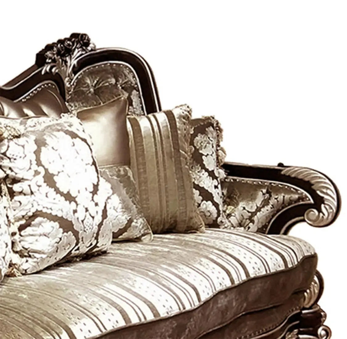 Monica Traditional Style Sofa in Cherry finish Wood - Home Elegance USA