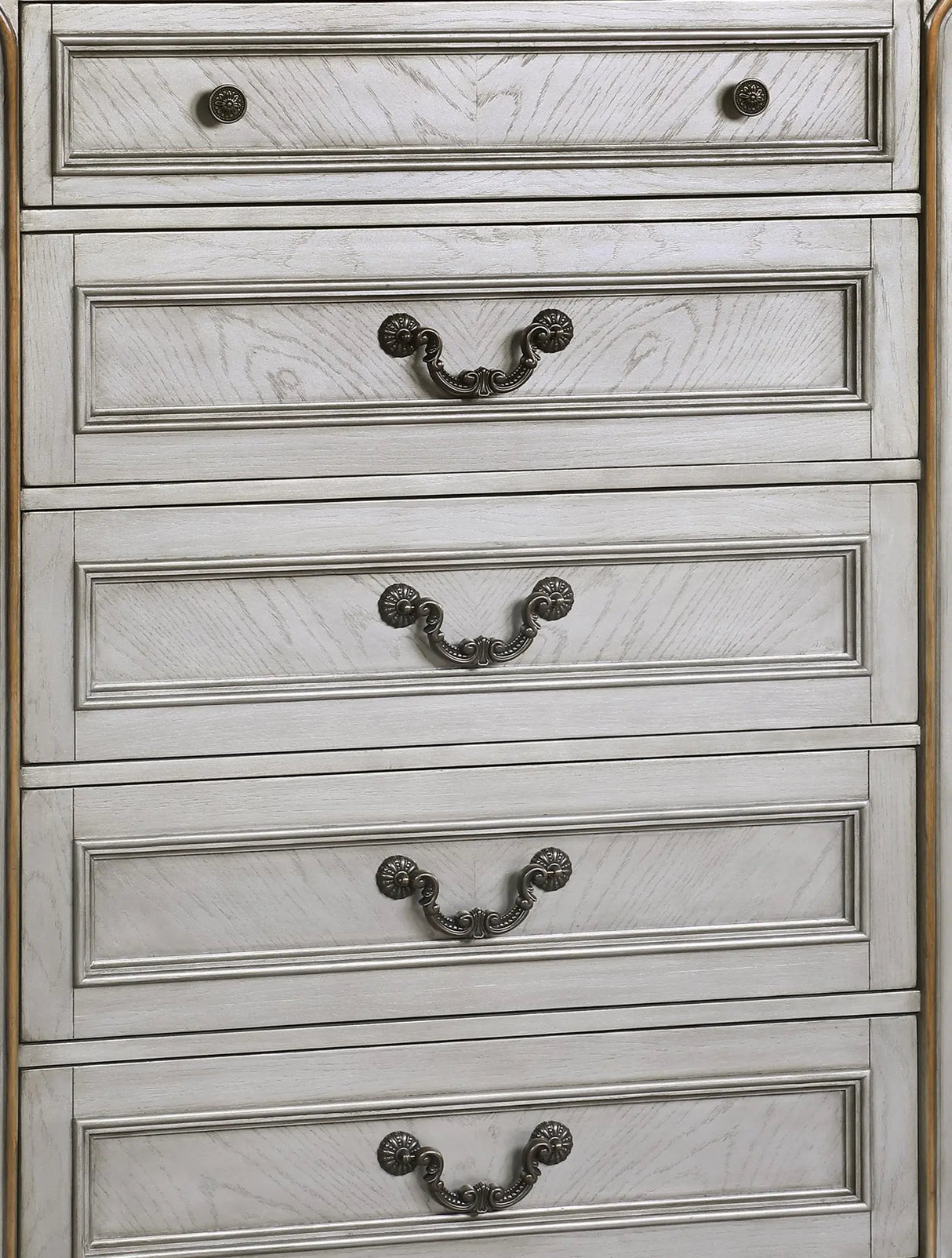 Melrose Traditional Style Chest in Silver finish Wood - Home Elegance USA
