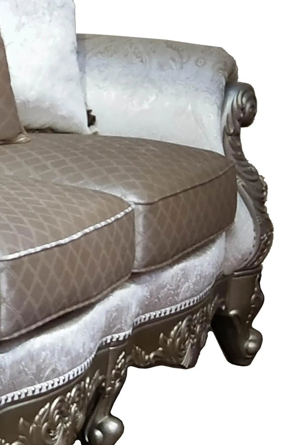 Emily Transitional Style Sofa in Champagne finish Wood - Home Elegance USA